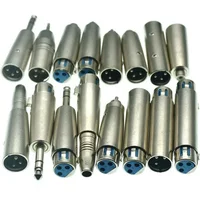 XLR 3Pin Female To 6.35mm Male Mono Jack Lead Adapter Microphone 3pin XLR Male To RCA Female Leader Adapter Nickel Plated