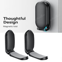 Multifunctional Folding Magnetic Headset Stand Gaming Headphone Stand Strong Adhesive Wall Under Desk Hanger Hook Display Rack