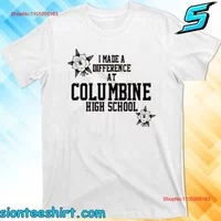I Made A Difference At Columbine High School T Shirt vintage Washed Casual graphic Versatile Soft Slightly Stretched Breathable