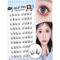 10Rows Sun Flower False Eyelashes Clusters Thick Segmented Natural Fluffy Volume Eyelash Extension Foxes Style Enlarge your eyes