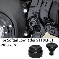 New Black Motorcycle Rear Swingarm Axle Nut Cap Cover For Harley Davidson Softail Low Rider ST FXLRST 2018-2026