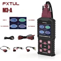 Outil de diagnostic FXTUL M3-A, système de détection de circuits, OBD2, flux de données multilingue, test de tension d'actionnement pour moto