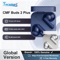 Global Version Cmf Buds 2 Plus Wireless Earphone 12mm Lcp Driver 50Db Hybrid Anc Hi-Res Ldac Ip55 Water and Dust Resistance