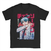 Chainsaw Man Hayakawa Aki T-Shirts Men Anime Manga Vintage Pure Cotton Tees Crew Neck Short Sleeve T Shirts New Arrival Clothing