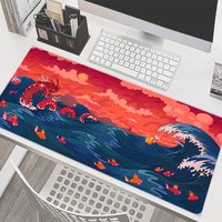 Mouse Pad Pokemon Gyarados Notbook HD Print PC Gamer Keyboard Pad NonSlip Rubber Computer Carpet Desk Mat Gamer Cabinet MousePad