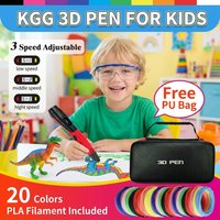 3D Printing Pen Kids 3D Pen High Quality PLA Filament 1.75mm USB Output Low Voltage Security, With Beautiful Case