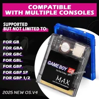2000 in 1 OS V4 GB MAX Flashmaster Cartridge Game Card With 8GB TF Card For GB/GBC/GBA Game Consoles
