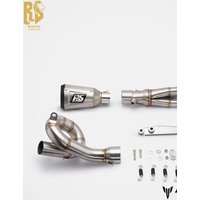 AliExpress NONE RS For Yamaha MT09 Exhaust 2014-2020 Swirl Bend Slip-on Full System FZ-09 850cc Naked Bike Carbon Fiber Exhaust Assembly