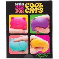@New doh Teenie Cool Cats 3 Pack Adorable Mini Cat Soft Squishy Sensory Squeeze Stress Relief Anti Anxiety Fidget Toys For Kid