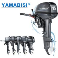Yamabisi 2 Stroke 15 Hp Outboard Motor High Quality Fishing Speed Boat Engine