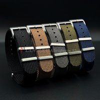 High Quality Woven Nylon Fabric Watch Strap 18mm 20mm 22mm For Seiko For Rolex For Omega Band One piece Men Replacement Bracelet
