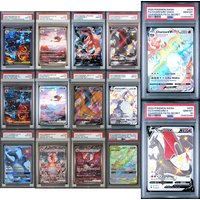Diy Ptcg Proxy Graded Collection Card Charizard Series Jp Us Version Sv4A Special Art Rare 217/349/134 Holographic Label Card