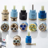 35/40mm Faucets Mixing Spool Valve Replacement Ceramic Cartridges Mixer Tap Valve Core Kitchen Bath Basin Shower Tap Accessories
