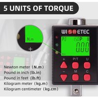 WISRETEC Electronic Digital Display Torque Wrench Torque Meter Torque Connector Torque 0.1-2000NM Torque Adapter