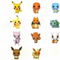 High Quality popstyle Pokemon: Pikachu, Charmander, Bulbasaur & Eevee Action Desktop Decoration Ornament Collectible Model Toys