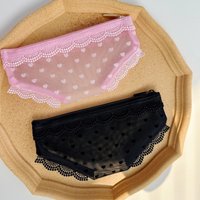 New Briefs Shape Mesh Clear Zipper Cosmetic Bag Travel Toiletry Makeup Storage Organizer Pouch
