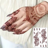 1Pcs Crimson Hana Disposable Tattoo Sticker Totem/Flower/Snake/Butterfly Hand Tattoo Sticker Lasting Temporary Tattoos Decals