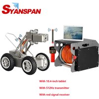 SYANSPAN Pipeline Robot Sewer Endoscope Camera,Ip68 Waterproof Automatic Robotic Pipe Inspection Camera Pipelines Crawler Robot