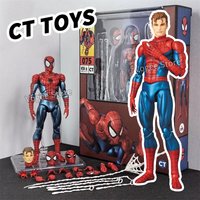 Ct Toys Spiderman Figure Mafex 075 The Anazing Spider-Man Comic Ver Mafex 185 Anime Action Figure Model Doll Customized Toys image 4
