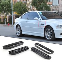 Anti-scratch Black Sturdy Side Fender Vent Grill for BMW 3 Series M3 E46 2001-2006