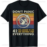 New Arrival Graphic 42 Answer To All Questions Life Universe Everything T-Shirt Short Sleeve Casual Fashion Soft Y2k Man Tshirt