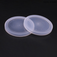 5Pcs ABS Clear Portable Canned Lid Reusable Food Storage Keep Fresh Tin Cover Cans Household Pet Supplies