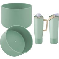 2PCS Silicone Boot Compatible with Owala 30oz & 40oz FreeSip Sway Bottles & Tumblers, Protective Anti-Slip Bottom Cover