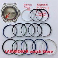 30mm*28mm*2.4mm Chapter Ring Two-color GMT/ Monochrome chapter ring for 40mm watch case Replace the hard plastic inner ring