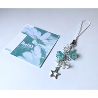 wave to earth daisy phone charm | handmade beaded phone charm | phone accessories | w2e merch | flower charm