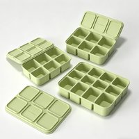 Silicone Baby Food Freezing Tray With Lid 4/6/12 Cavity Ice Cube Mold DIY Fruit Vegetable Puree Snack Making Mould