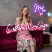 Custom Neon LED Room Decoration Items Girl Personalized Name Neon Light for Kid Bedroom Birthday Gifts LED illuminated Signs