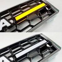For Toyota Land Cruiser LC70 LC71 LC76 LC78 LC79 LED Chrome Front Grill GR Grille Replacement Car Accessories Air Intake Grille
