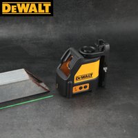 DEWALT 088CG 2-Line Green Laser Level Self-Leveling 50M Range IP54 Waterproof Magnetic Bracket for Home Wall Tile Alignment
