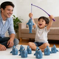 Fishing Master Parent-Child Interactive Shark Board Game Toys, Children's Educational Desktop Games, Baby Birthday Gift