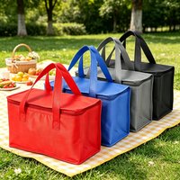 Non Woven Aluminum Foil Lunch Bag - Suitable for Outdoor Lunch, Shopping, Beer, Beverage, and Alcohol Insulation and Cooling