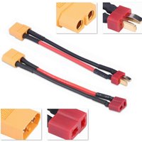 XT60 to Deans T-Plug Male Female Adapter Connector Cable for Lipo Battery 14AWG RC Parts