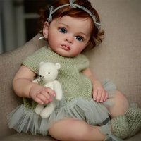 Realistic Reborn Baby Dolls 22 inch Soft Vinyl Silicone Lifelike Reborn Babies That Look Real Newborn Dolls for Girls Xmas Gift