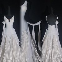 Latin Dance Competition, High-end Customized Pleated Skirt for Women, Adults, and Children, Posing as a Samba Performance Dress