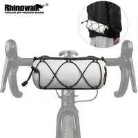Rhinowalk Bike Bag Handlebar Bag 2.4L Large Capacity Reflective Bike Bag or Other Colors MTB Road Cycling Bike Frame Tube Bag