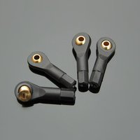 2/4/10/20pcs M2/M2.5/M3 Plastic Universal Ball Head Buckle Rod End Ball Head Holder Push Rod Connector Boat Car Model Parts