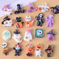 10PCS/Lot Random Mix Cute Resin Toy Festival party Gifts For Kids Single-sided Resin Accessories Without Adhesive Backing
