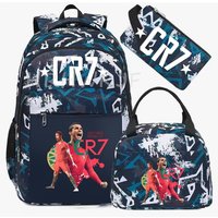 Sports CR7 Camouflage Backpacks With Lunch Bag Men&Women's Casual Canvas School Bags Simple Dual-Shoulder Bag Laptop Travel Bag