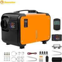 12V/24V Heater For Car 8KW Diesel Air Heater With Sound Dampeners LCD Switch & Remote For Car Trailer Truck Diesel Parking Heate
