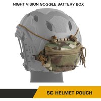 Tactical Helmet Battery Pouch – SC Style Universal Counterweight Pack Rear Helmet Bag, Durable Nylon Storage Pouch for Airsoft