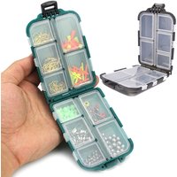 1pcs Waterproof Fishing Tackle Box 10 Compartments Fishing Lure Bait Hook Storage Case Tools Accessories Insect Proof