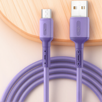 USB Charger Cable 3A Liquid Silicone Fast Charging Data Cable Micro USB Type-C 1m 2m 3m High Speed Durable Cable