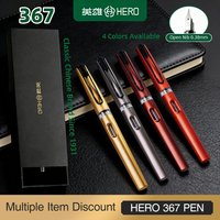 Hero 367 Fountain Pen 0.38mm Extra Fine Nib Posture Correction Cartoon Kids Students Writing Practice School Stationery Gift