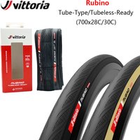 Vittoria Rubino Road Bike Tire Tube-Type Tubeless Bicycle Tires 700x28C/30C Anti Puncture Folding Bicycle Tire