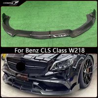 For Mercedes Benz CLS Class W218 CLS63 Carbon Fiber Front Lip Car Bumper Diffuser Front Chin Spoiler Car Accessories Body Kit