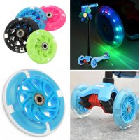 1pc LED Flash Wheel Flashing Lights Back Rear ABEC For Scooter Mini 12x2cm PU Children Replace Wheels Lighting Outdoor Bike Part
